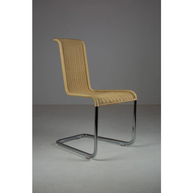Bauhaus B20 Cane and Chrome Cantilever Dining Chairs by Axel Bruchhäuser for Tecta Set of 4, 1990s, Set of 4 For Sale - Image 3 of 11