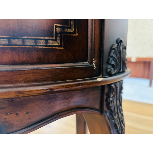 Pair of 1940s Hooker Furniture Seven Seas Oval Drum Accent Cabinet Side Tables For Sale - Image 14 of 15