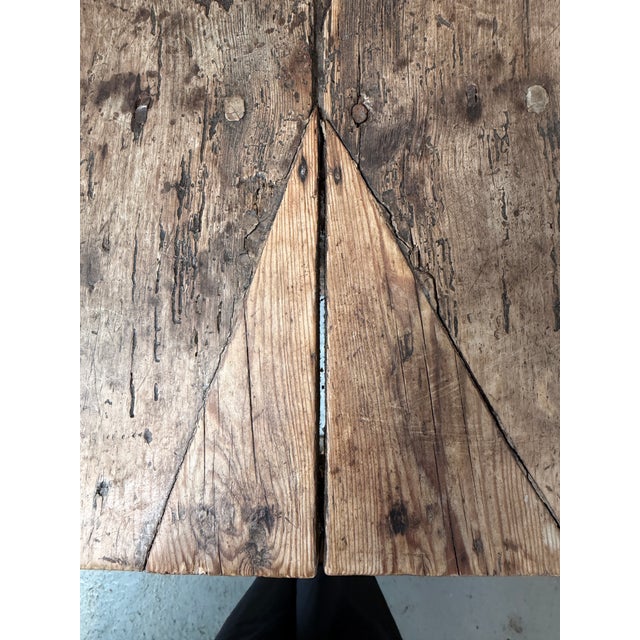 English Kitchen Prep Table in Pine For Sale - Image 5 of 9