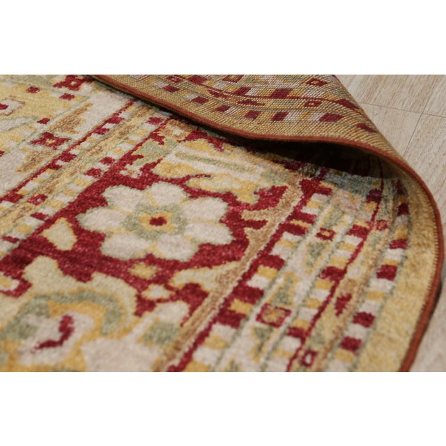 Ivory Light Color Decorative Turkish Oushak Design Hand-Knotted Mohair Area Rug Carpet For Sale - Image 8 of 8