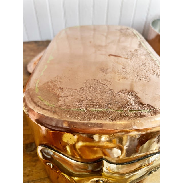 Antique French Copper Daubiere Pan For Sale - Image 9 of 10