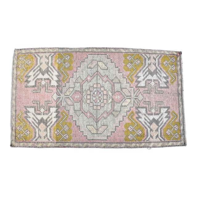 Mid 20th Century Ottoman Accent Turkish Rug For Sale