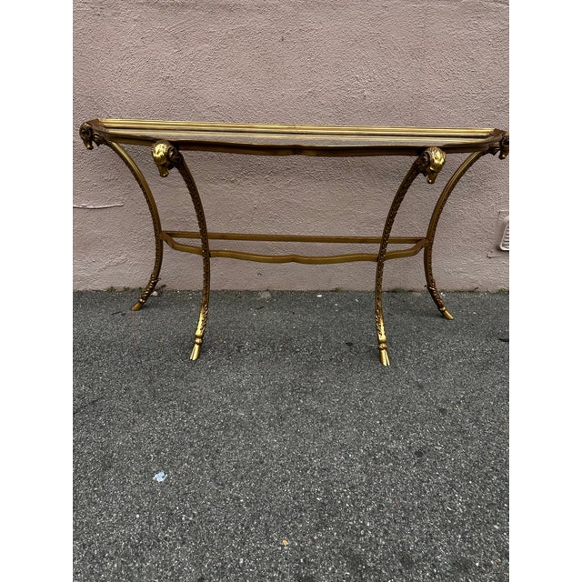 Maison Jansen 1950s Vintage Maison Jansen Style Console Table For Sale - Image 4 of 6