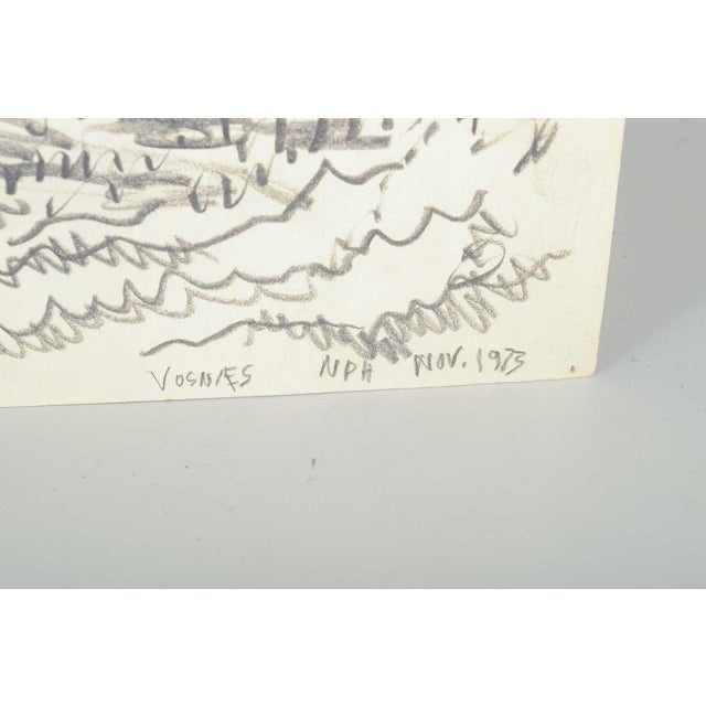 Niels Prip Hansen – Landscape, Drawing. An atmospheric landscape executed in pencil, where the horizon and sky dominate...