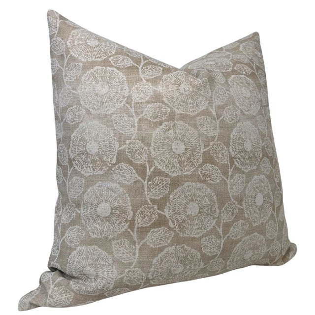 ⭐️ Ships Within 2 Days On the Front: Freedia Printed Fabric On the Back: Ivory Linen Fabric Designer Fabric Content: 100%...