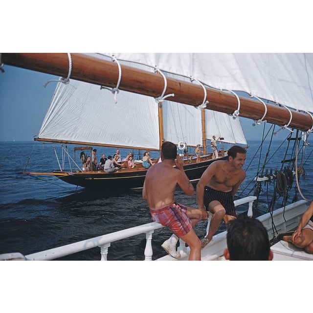 Holiday in Boston 1959 A sailing holiday on Barclay (Buzzy) H. Warburton III’s brigantine ‘Black Pearl’, 1959. They are...