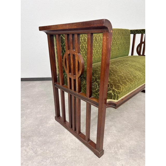 Wood Very Vienna Secession Seating Group, 1890s, Set of 8 For Sale - Image 7 of 18