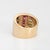 1970s 70s Gemstone Diamond Cigar Band 14k Yellow Gold 15mm Wide Ring Sz 6 Jewelry For Sale - Image 5 of 7