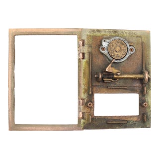Vintage u.s. Post Office Bronze Combination Box Door For Sale