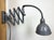 Grey Industrial Scissor Wall Lamp from Elektroinstala, 1960s For Sale - Image 12 of 14