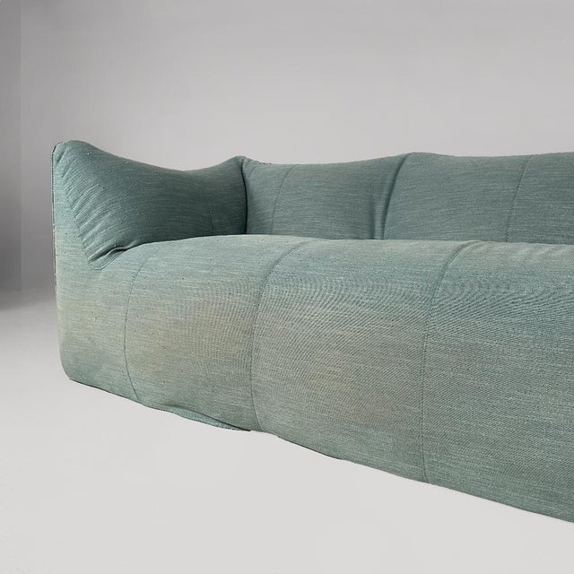 Blue Italian Modern Le Bambole Sofa in Fabric attributed to Mario Bellini for B&B Italia, 1980s For Sale - Image 8 of 14