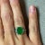 Art Deco 1900 - 1909 Antique Edwardian Platinum Diamond and Jade Jadeite Ring Size 6 For Sale - Image 3 of 5