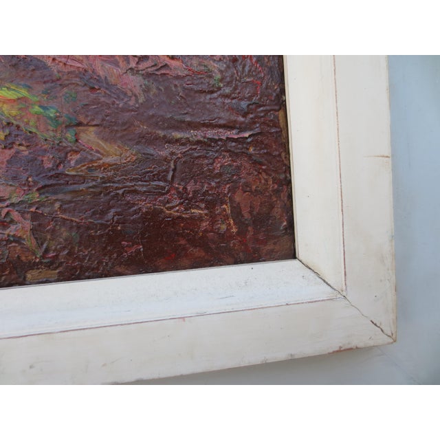 Paint 1971 Grace Jorgensen Landscape "Forest at Sunset" For Sale - Image 7 of 11