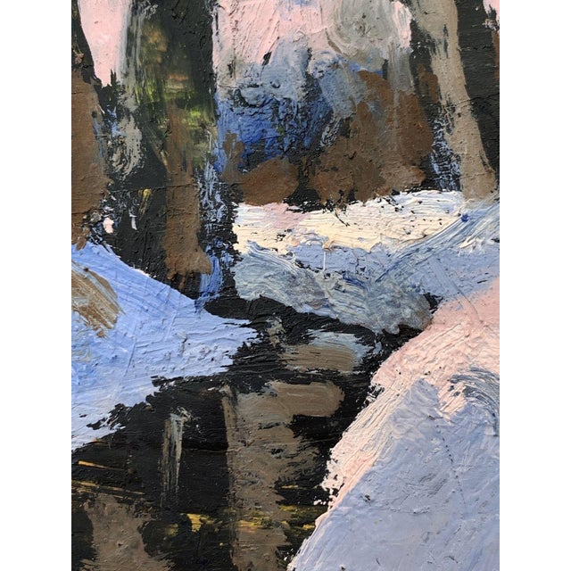 2020s Oil Painting There Is a Stream in the Winter Forest Leonid Maistrenko For Sale - Image 5 of 10