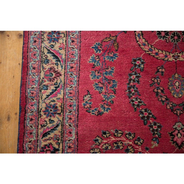 1930s Vintage Meshed Rug Runner 3'4" X 16'1" For Sale - Image 5 of 12