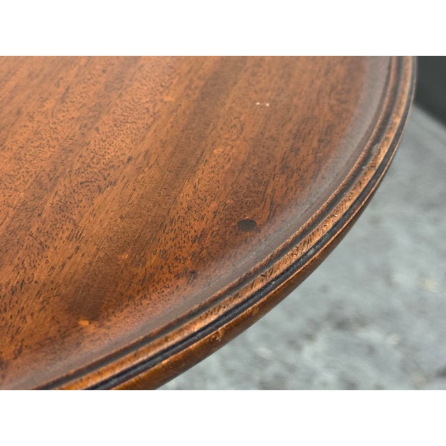Mid 20th Century Georgian Style Pedestal Side Table, Vintage For Sale - Image 5 of 12