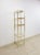 Mid-Century Modern Brass Glass 5-Tier Shelf Vintage Hollywood Regency MCM Chrome 59" Tall For Sale - Image 3 of 9