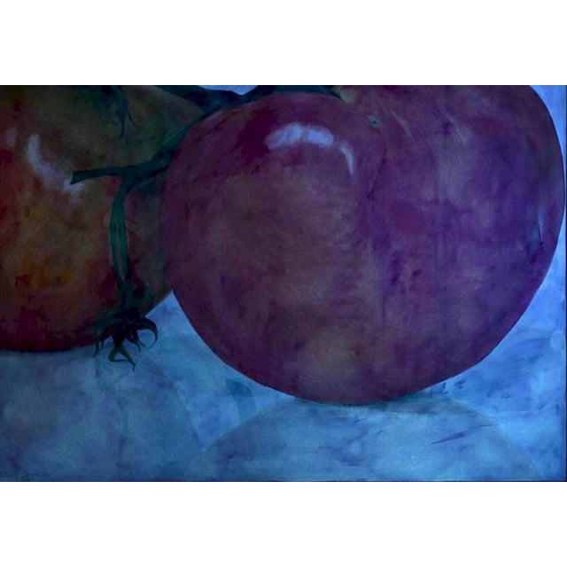 Red 1970s Gilbert Carpenter Two Tomatoes I For Sale - Image 8 of 8