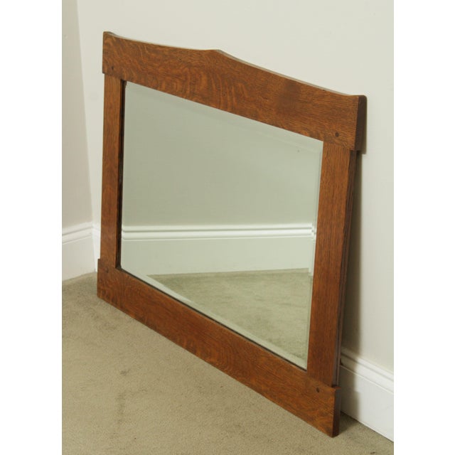 Mission Style Solid Oak Custom Crafted Wall Mirror Chairish
