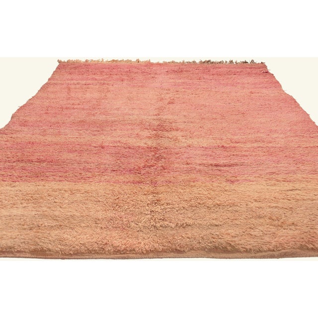 Contemporary Vintage Beni Mrirt Moroccan Rug, 05'05 X 09'00 For Sale - Image 3 of 10