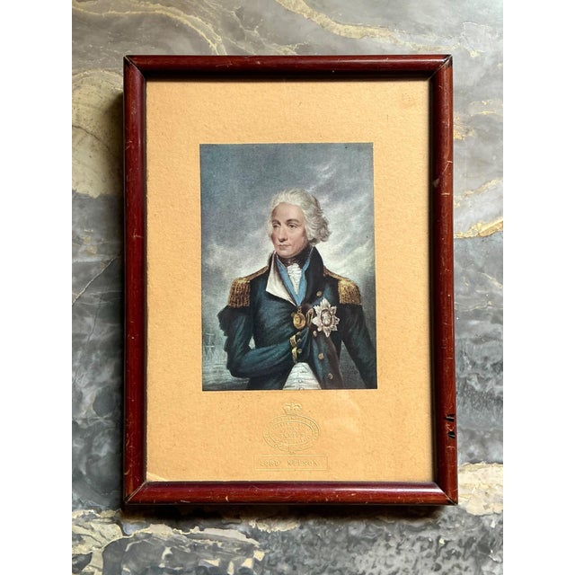 Mid-Century Modern Vintage Baxter Print of Lord Nelson For Sale - Image 3 of 16