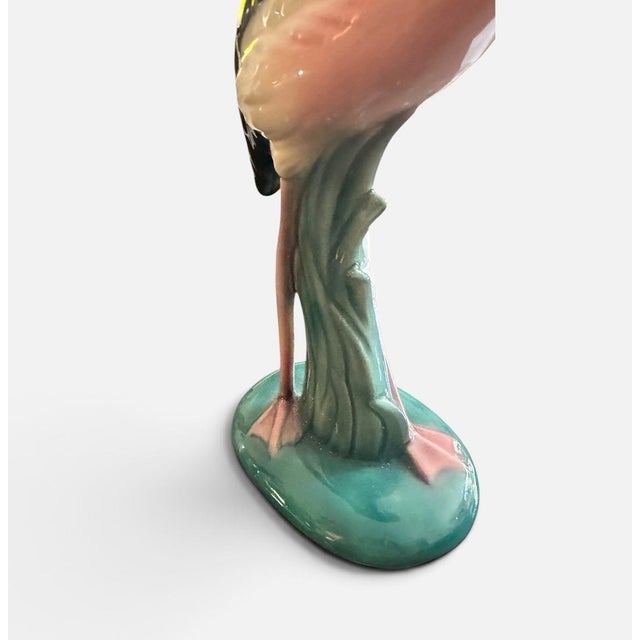 Mid-Century Modern Vintage 1940’s MCM Will George Ceramic Flamingo Statue For Sale - Image 3 of 12