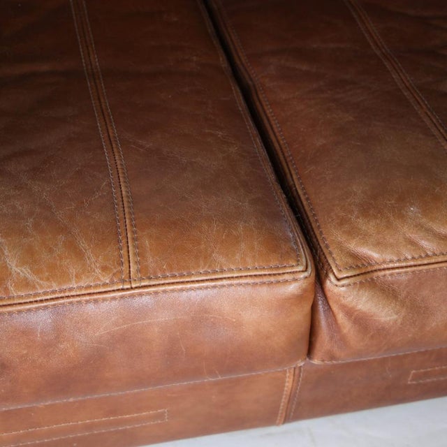 Vintage Two-Seater Sofa in Leather from Roche Bobois, 1970s For Sale - Image 3 of 18