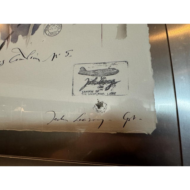 Gray Jaak De Koninck, Aile d'Avion, 1990s, Artwork on Paper For Sale - Image 8 of 9