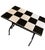 Mid-Century Modern 1960s Mid-Century Modern Black and White Mosaic Tile Side Table For Sale - Image 3 of 8