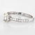Metal Mid 20th Century Oval Cut 0.86 Carat Diamond Engagement Ring 14 Karat Gold Fine Bridal size 6.75 For Sale - Image 7 of 7