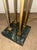 Mid 20th Century Hollywood Regency 4-Column Brass & Green Marble Floor Lamp For Sale In Philadelphia - Image 6 of 10