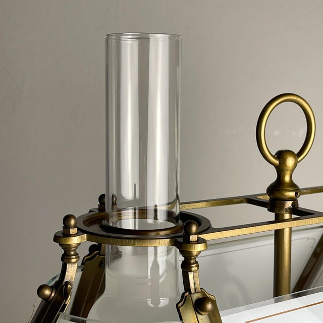 1970s Vintage Wooden and Brass Table Lamp by Qvist & co, Sweden, 1970s For Sale - Image 5 of 18