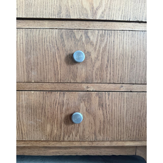 Vintage Art Deco Oak Wardrobe, 1930s For Sale - Image 10 of 18