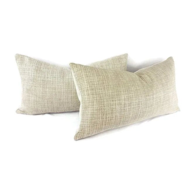 Not Yet Made - Made To Order Lee Jofa in the Color Meringue Lumbar Pillows- a Pair For Sale - Image 5 of 5