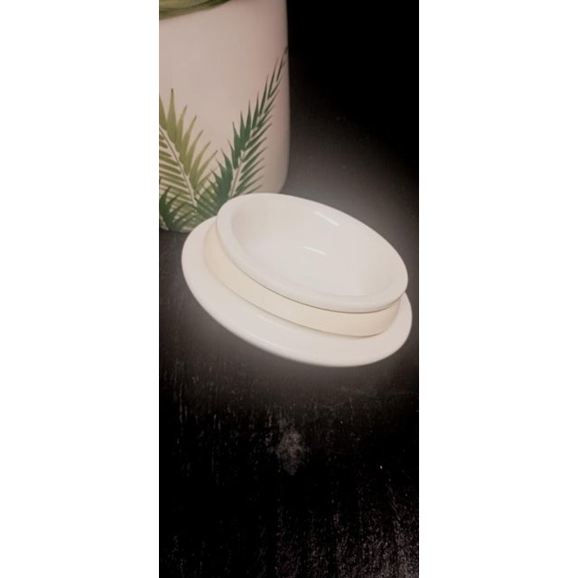 Vintage Italian Lidded Canister With Bamboo Design For Sale - Image 9 of 9