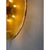 Contemporary Italian Wall Light in Amber Murano Glass Disc and Brass Metal Frame by Simoeng For Sale - Image 3 of 11