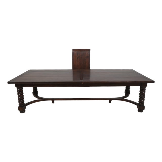 Guy Chaddock Attributed Large Farm Style Dining Room Table For Sale