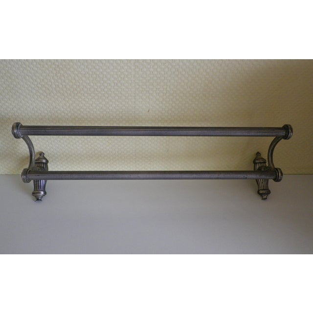 Vintage Double Wall-Mounted Towel Rack, 1970 For Sale - Image 13 of 13
