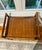 Woven Rattan & Bamboo Accent Bench For Sale - Image 4 of 5