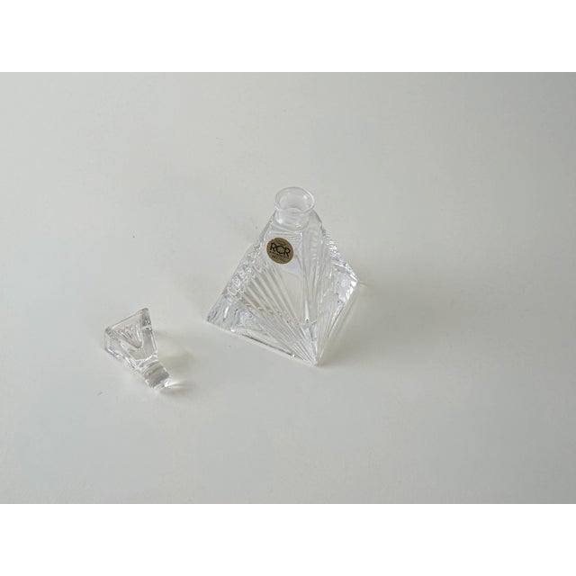 Glass Vintage Italian Glass Carafe from RCR Cristalleria Italiana, 1970s For Sale - Image 7 of 8