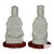 Pair Antique Chinese Blanc De Chine Porcelain Guanyin Statues Dehua Figures For Sale