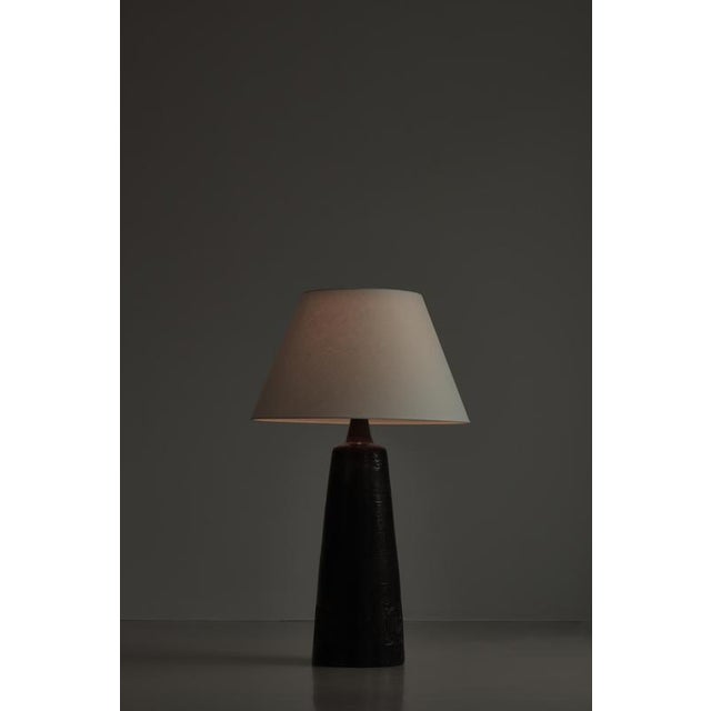 Large Scandinavian Stoneware Lamp from Sejer Keramik, Denmark, 1960s For Sale - Image 6 of 15