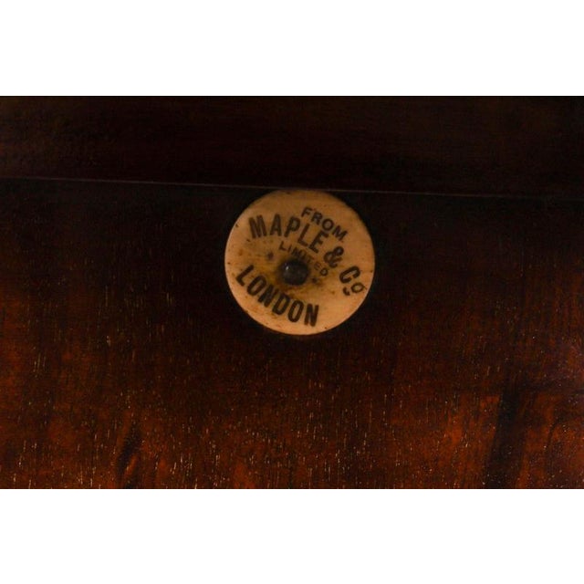 Antique English Mahogany Revolving Bookcase from Maple & Co., 1890 For Sale - Image 9 of 12