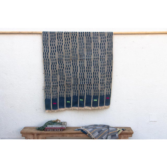 Hand-woven by master weavers of the Baoulé people in the Côte d’Ivoire, West Africa, these vintage textiles are celebrated...
