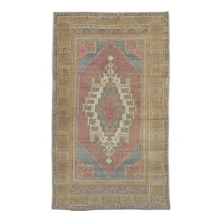 Turkish Vintage Rug 4'3" x 7'1" #17109 For Sale