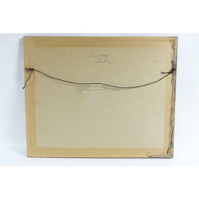 Late 20th Century Through the Woods - Original Watercolor on Paper Signed For Sale - Image 6 of 7