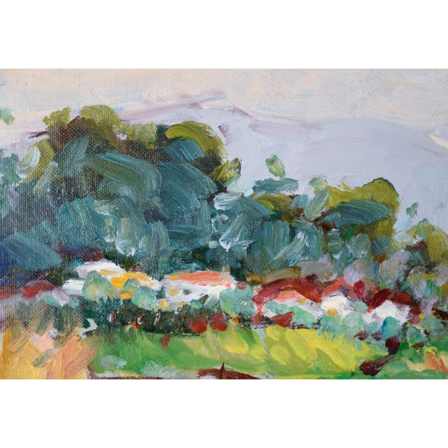 "Salinas Valley Farm" - Fauvist Landscape in Oil on Artist's Board Bright and saturated landscape by Will H. Light...