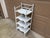 19th Century American Victorian White Painted Bamboo Four-Tier Étagère For Sale In South Bend - Image 6 of 14