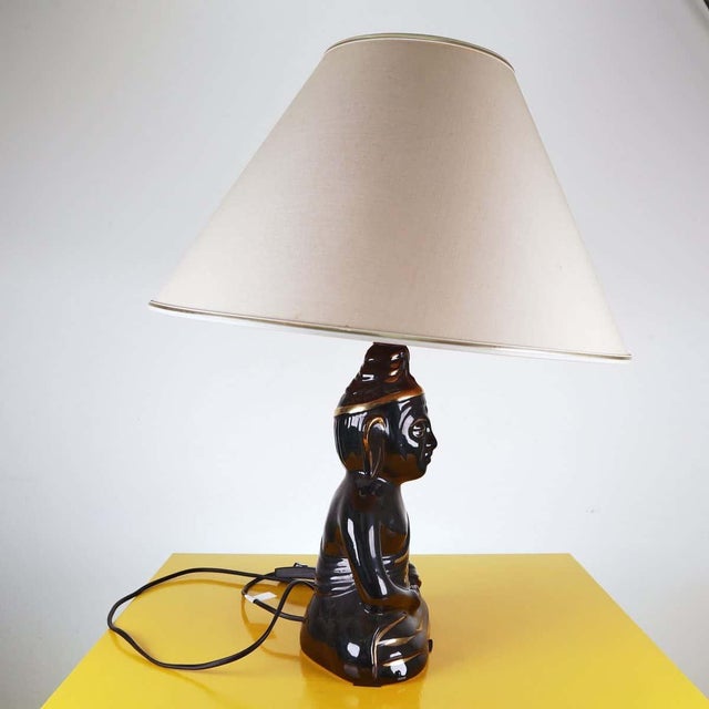 Table Lamp with Ceramic Base For Sale - Image 6 of 9