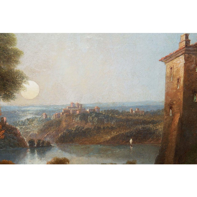 Antique English Painting “Lake Nemi, Italy” (1865) by John Wilson Carmichael For Sale - Image 14 of 18